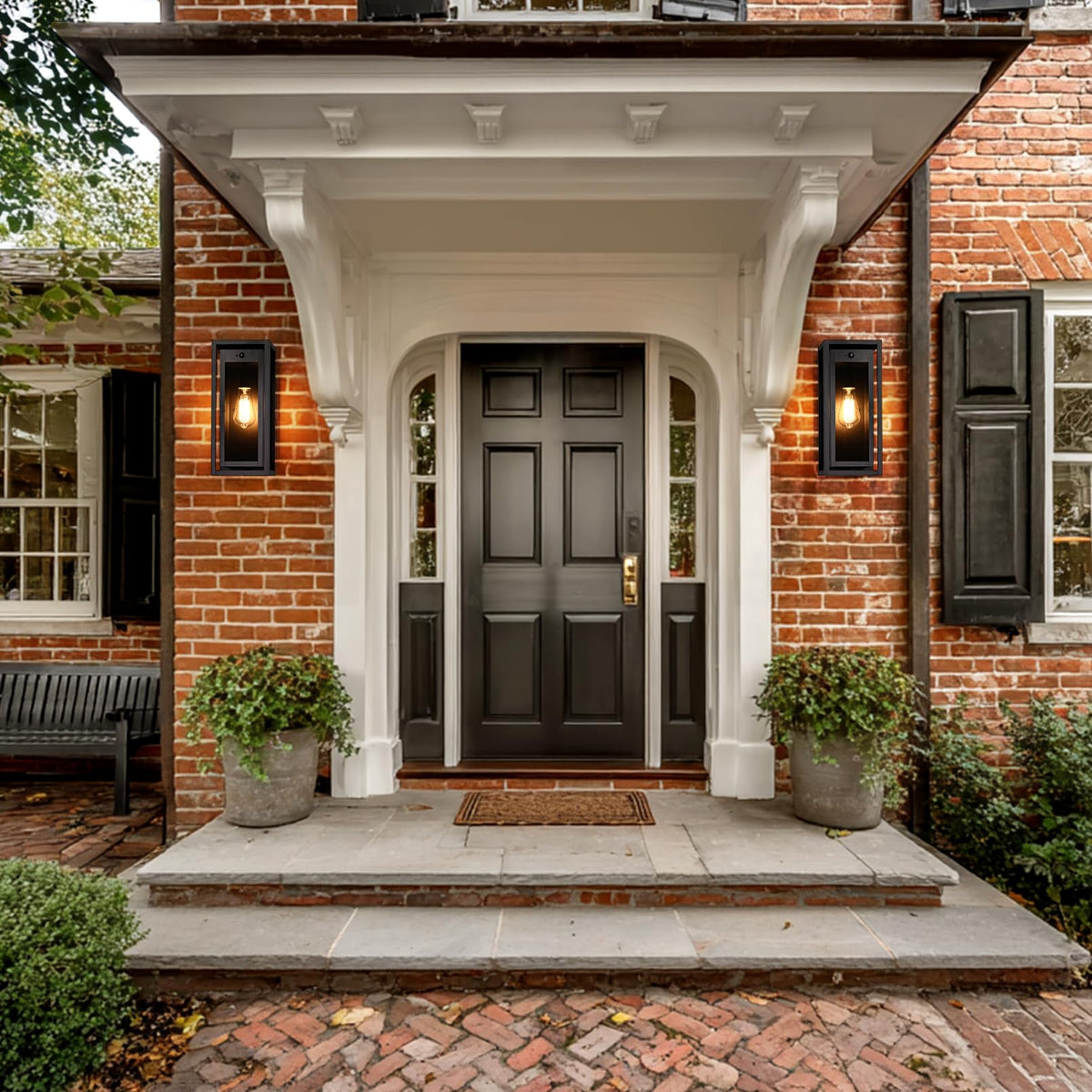 Slypadan porch garage entryway light suits modern exteriors