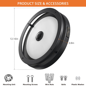 Slypadan versatile ceiling light for porch, garage, or entryway.