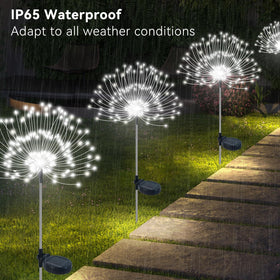 Slyuexu DIY Copper Wire Garden Lights shape flowers and fireworks.
