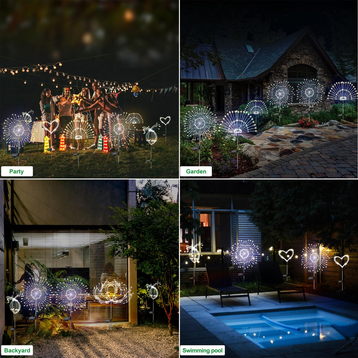 Slyuexu Easy Install Pathway Lights require no wiring.