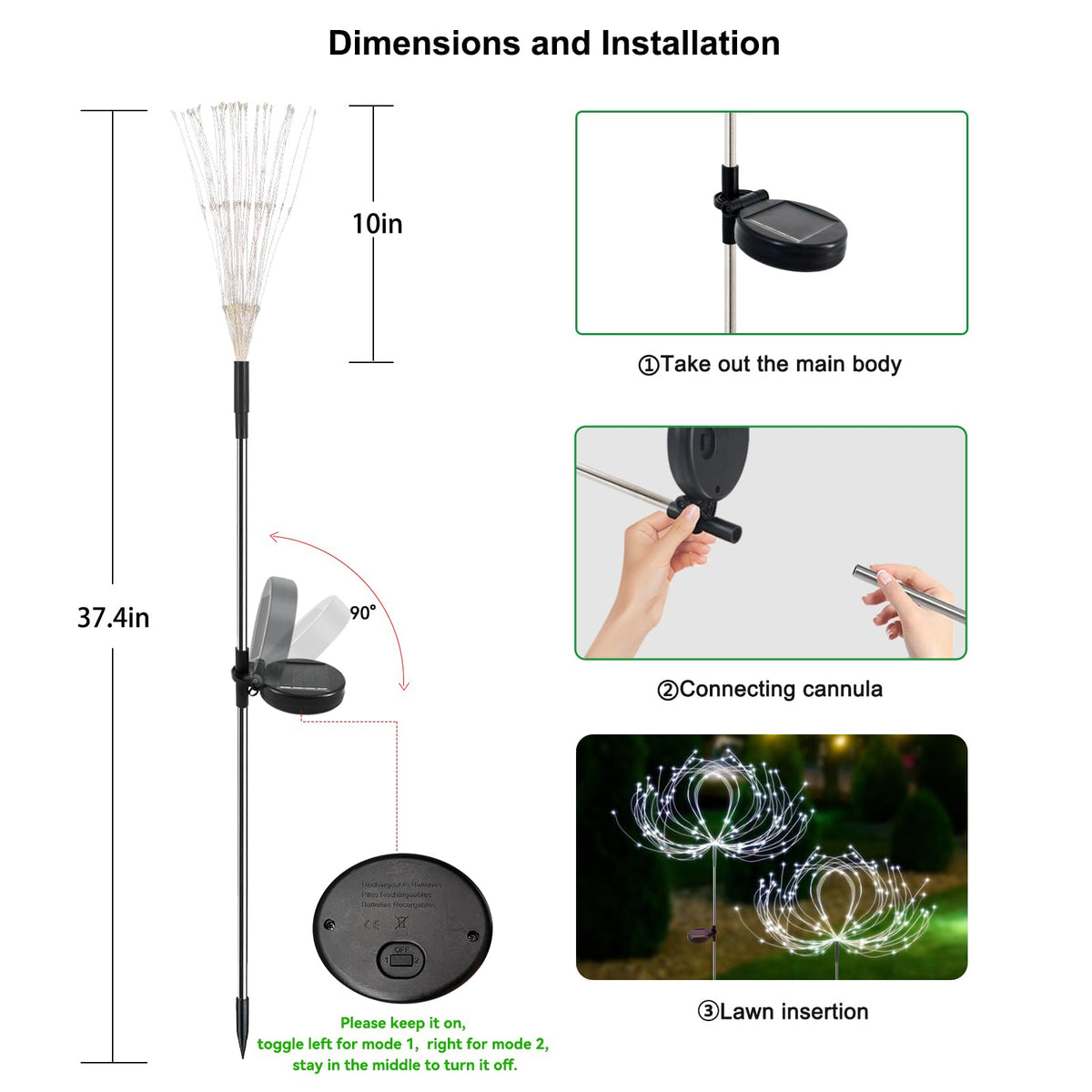 Slyuexu Garden Decor Ambience Lights enhance porch and yard atmosphere.