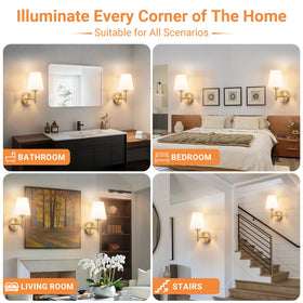 Slywise 500 lumens output illuminates a bedside or hallway with vivid glow.