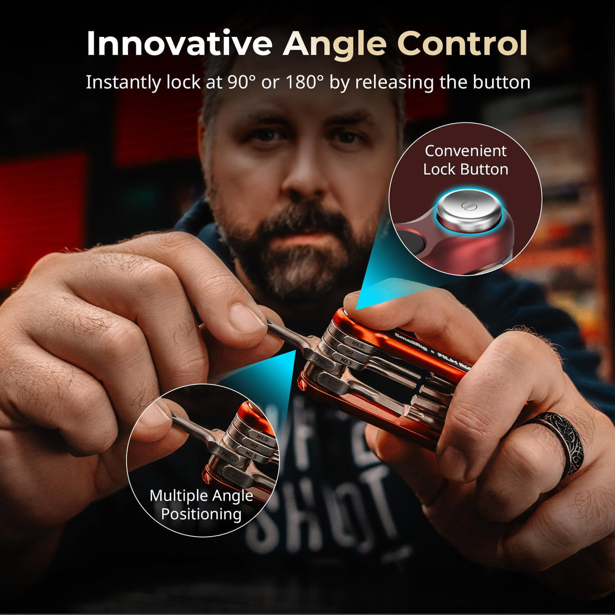 SmallRig FILM RIOT 2.5mm Allen wrench folds for efficient setup.