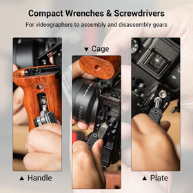 SmallRig folding tool set showing additional thread holes for spare screws.