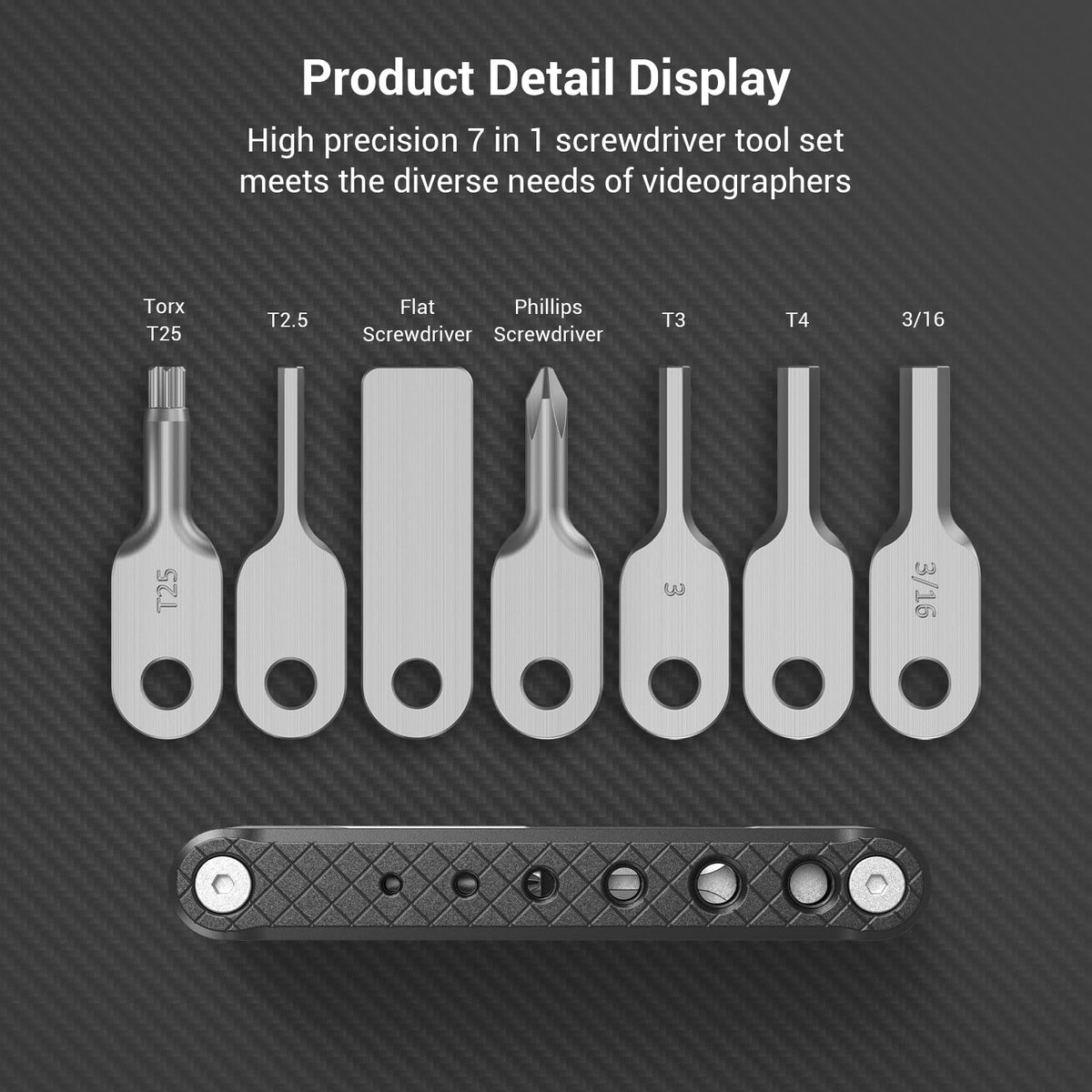 SmallRig folding tool set highlighting aluminum alloy construction for durability.