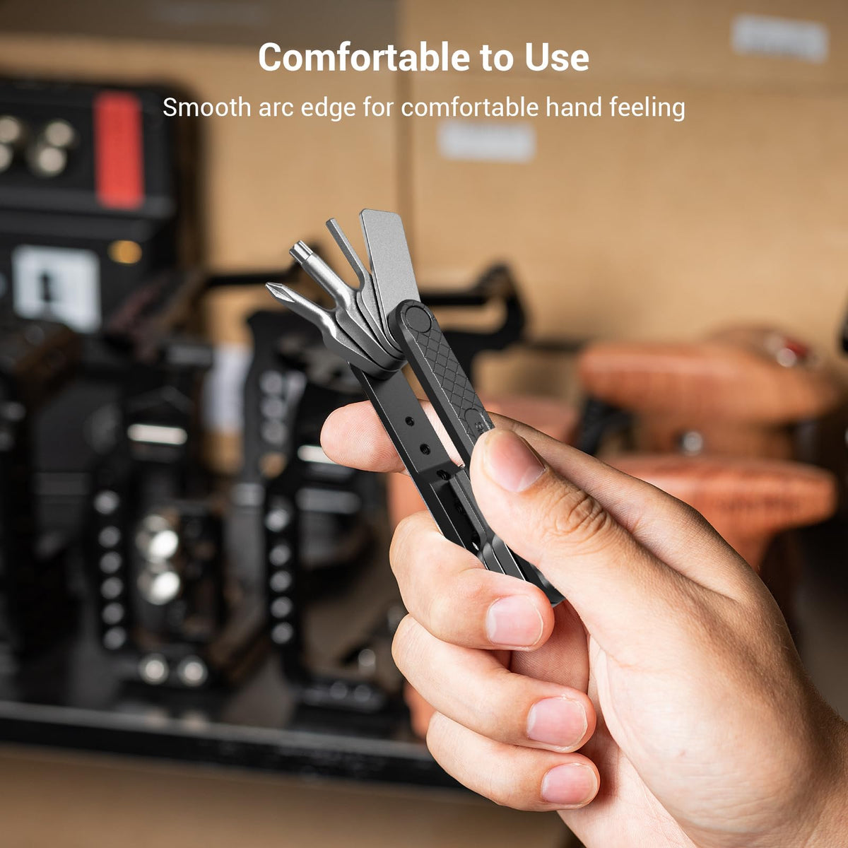 SmallRig folding tool set featuring Phillips screwdriver for quick rig tweaks.