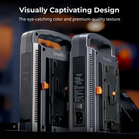 SmallRig V-Mount Charger foldable stand for stable on-location use