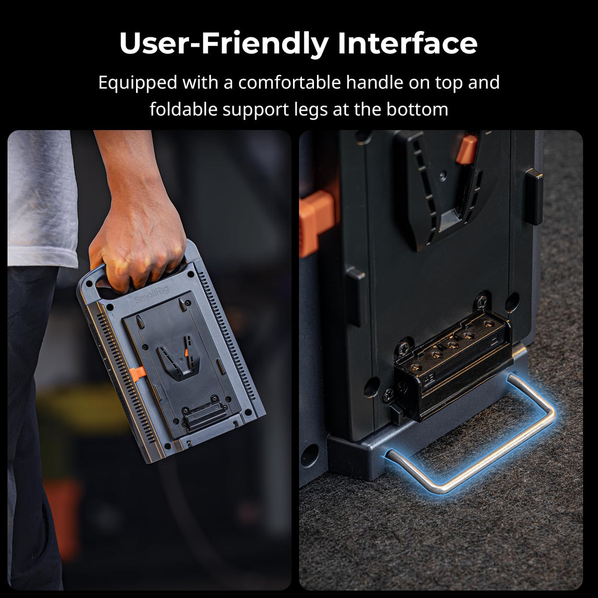 SmallRig V-Mount Charger safety certifications and robust build