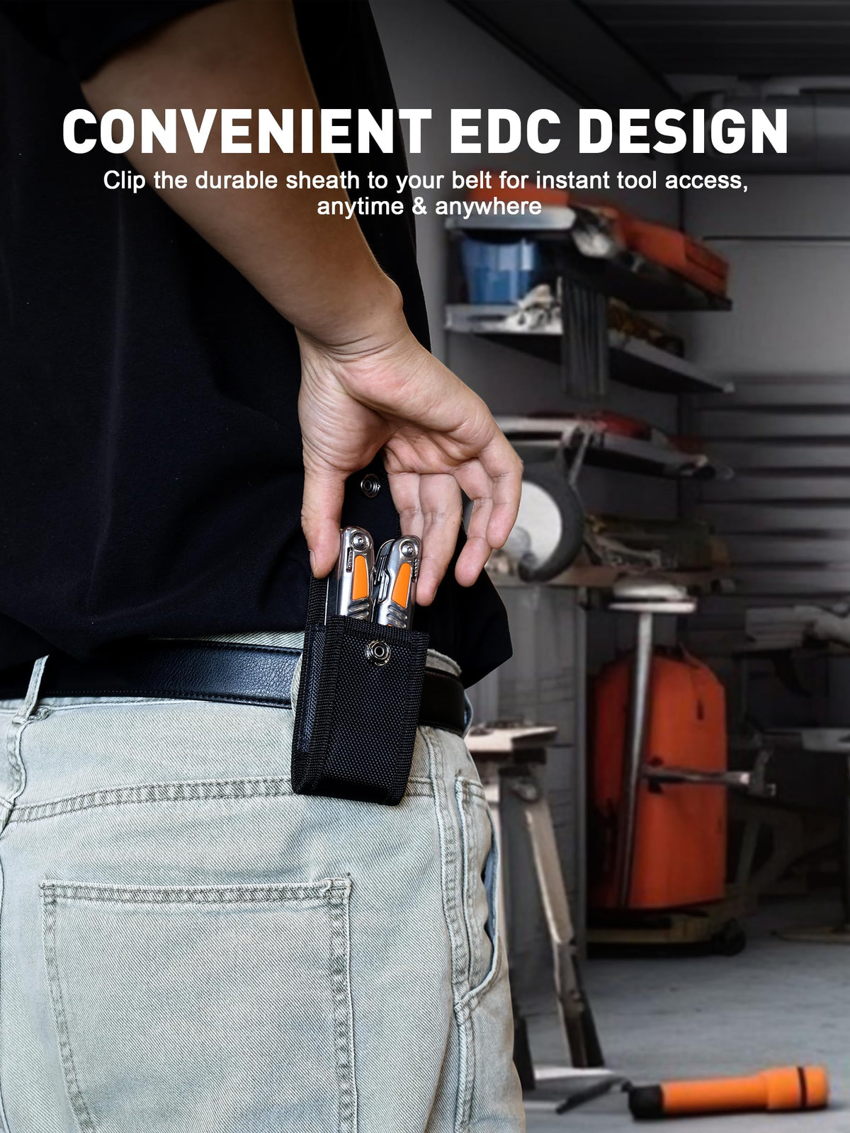 Durable 420 stainless steel SMART JERRY multitool construction withstands rugged tasks