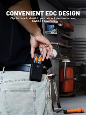 Durable 420 stainless steel SMART JERRY multitool construction withstands rugged tasks