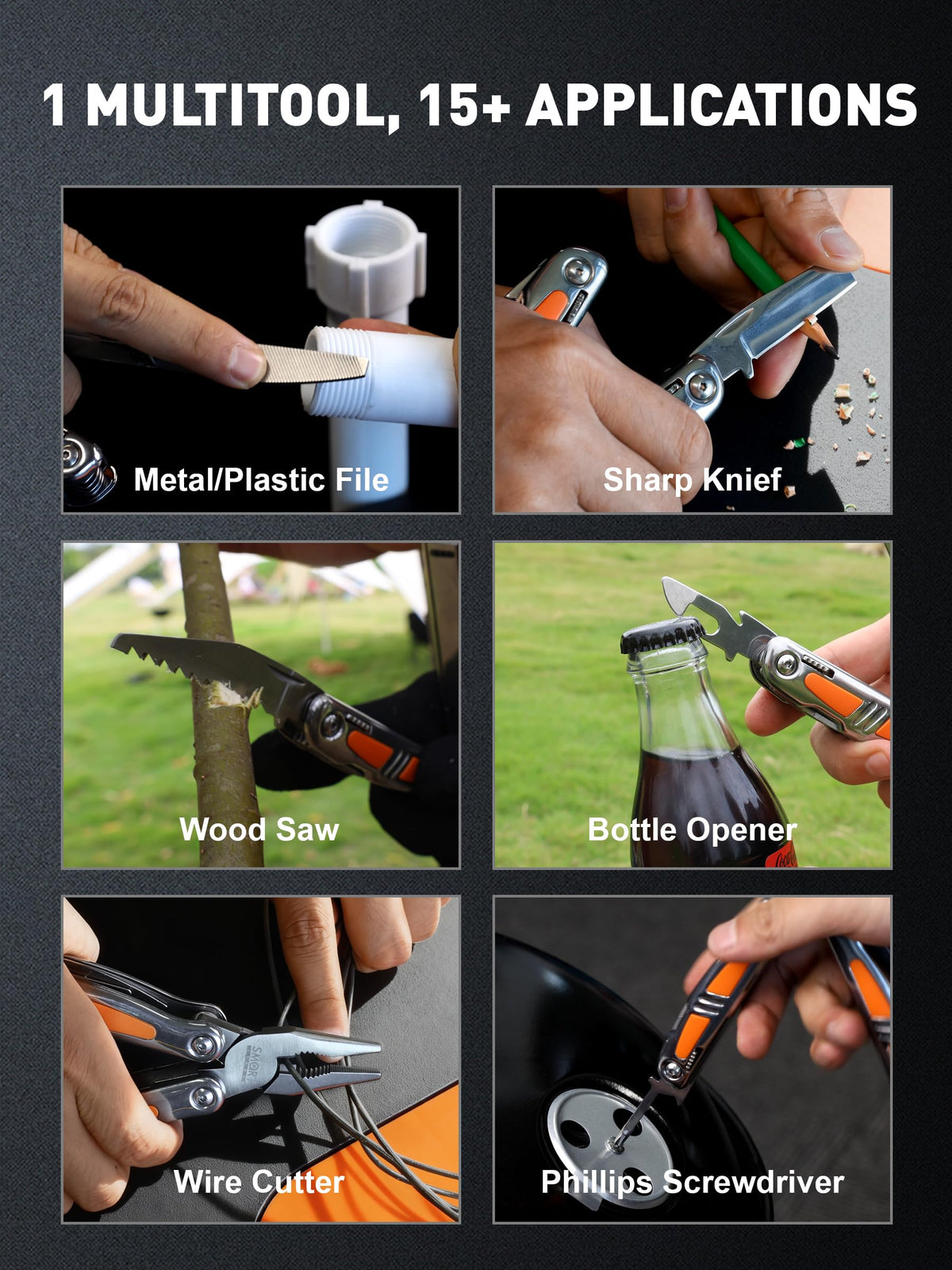 Wood saw tool from SMART JERRY for camp tasks and small carpentry