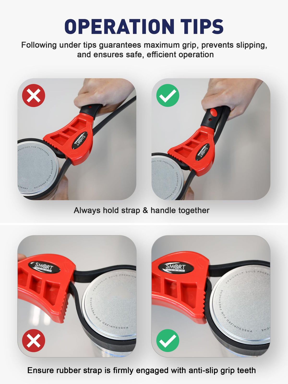 SMART JERRY plumbing pipe strap wrench for tight plumbing joints.