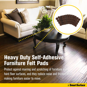 Smart Surface 8827 pads in use under furniture for smooth glide