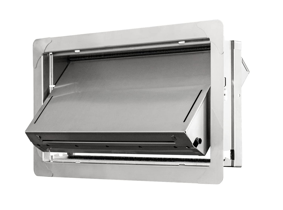 Smart Vent insulated model core with weather stripping enhances enclosure insulation.