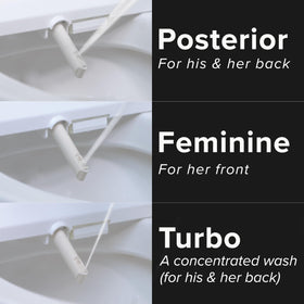 SmartBidet SB-1000 warm air dryer for quick, paper-free drying.