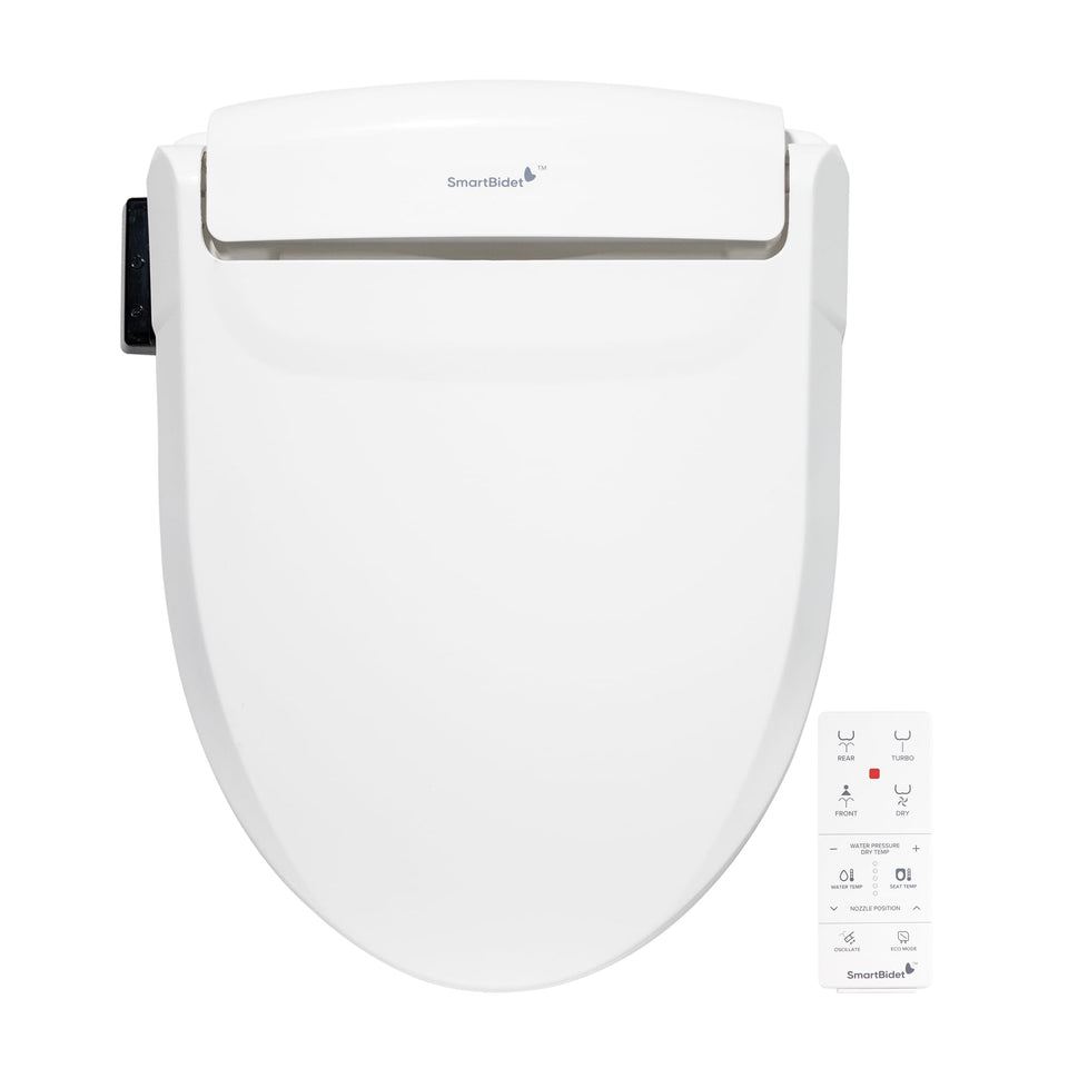SmartBidet SB-1000 heated seat delivers cozy comfort with three warmth levels.