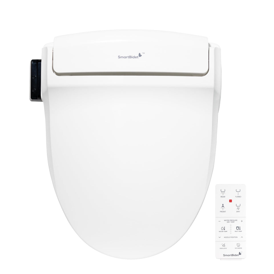 SmartBidet SB-1000 remote control demonstrates convenient operation and customizable washes.