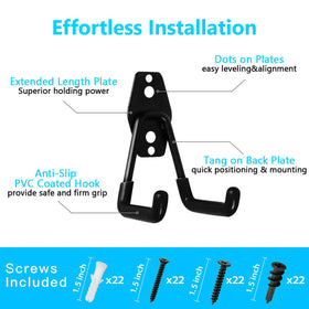 SMARTOLOGY double hook assembly shows versatile storage for bulky tools