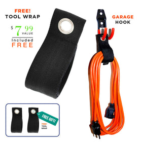 SMARTOLOGY heavy-duty hooks with five sizes support varied tools.