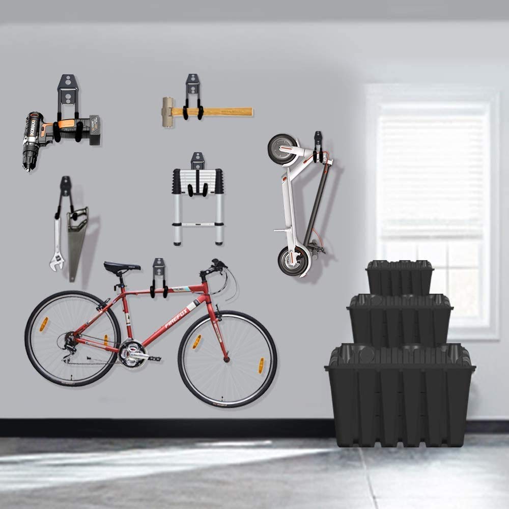 SMARTOLOGY ladder hanger hook supports sturdy wall mounting for tall items