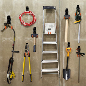 SMARTOLOGY space-saving rack for ladders, bikes, and gear.