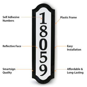 Includes 52 self-adhesive numbers for flexible addressing