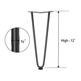 SMARTSTANDARD 12-inch hairpin leg floor protection highlights floor-friendly design