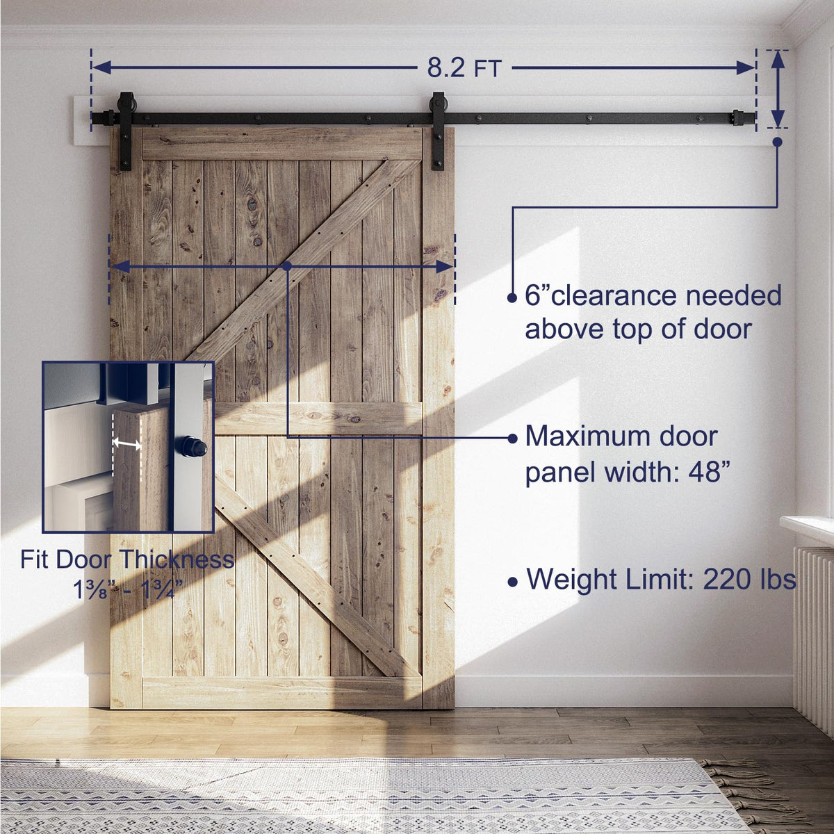SMARTSTANDARD 220 lbs capacity emphasizes strong load-bearing potential
