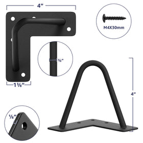 SMARTSTANDARD hairpin leg bottom with rubber floor protector for floor safety