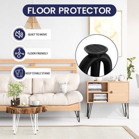 SMARTSTANDARD black powder-coated legs emphasize durable modern design