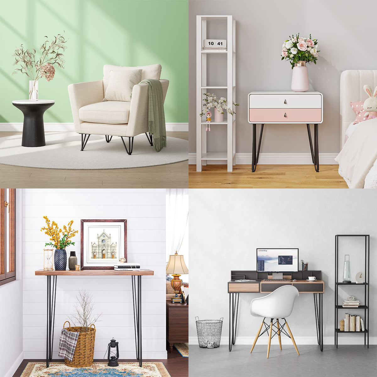 SMARTSTANDARD DIY setup shows four legs supporting a tabletop