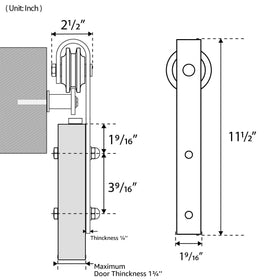 SMARTSTANDARD door weight capacity up to 170 lb