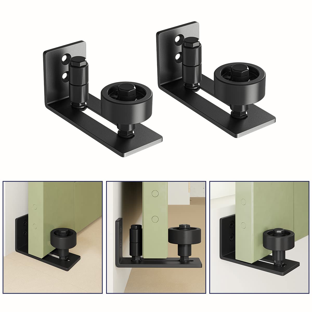 SMARTSTANDARD floor guide that fits all door panels with adjustable options