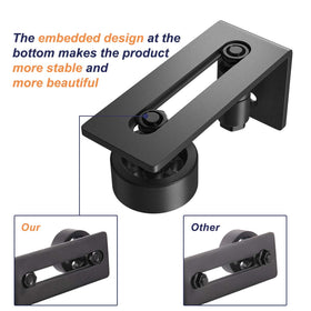 SMARTSTANDARD floor guide flush bottom design protects floors from scratches