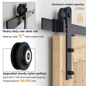 SMARTSTANDARD floor guide keeps the door aligned and wobble-free