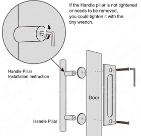 12-inch pull handle dimensions for precise fit on standard doors.