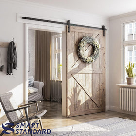 SMARTSTANDARD J-shape hanger roller provides stable, noiseless door movement.