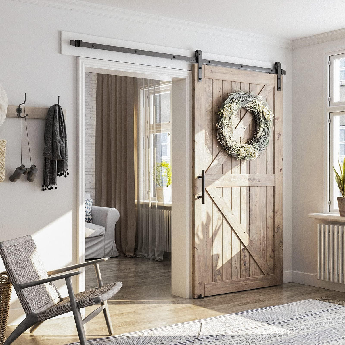 SMARTSTANDARD J shape hangers demonstrate reliable door support and alignment