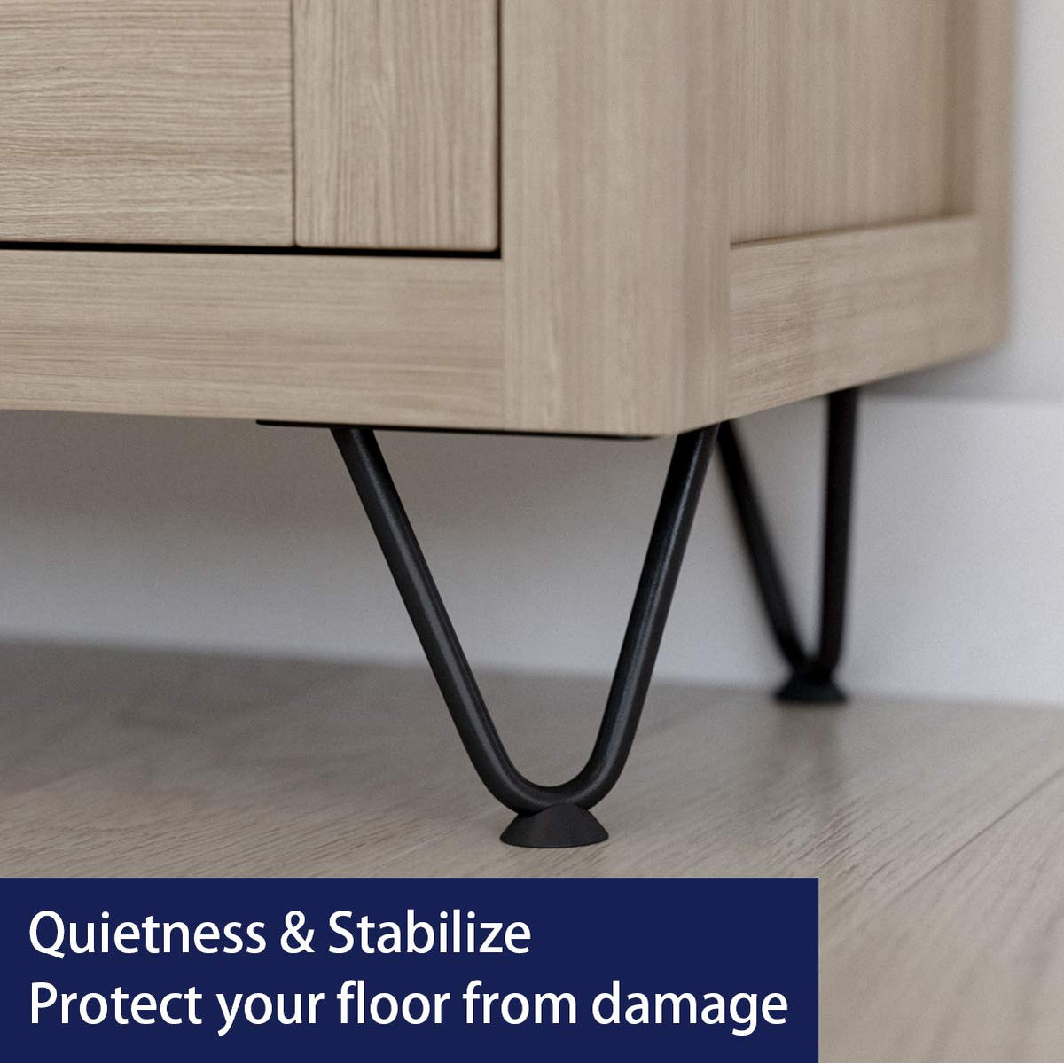 SMARTSTANDARD legs supporting up to 300 lbs on a piece of furniture