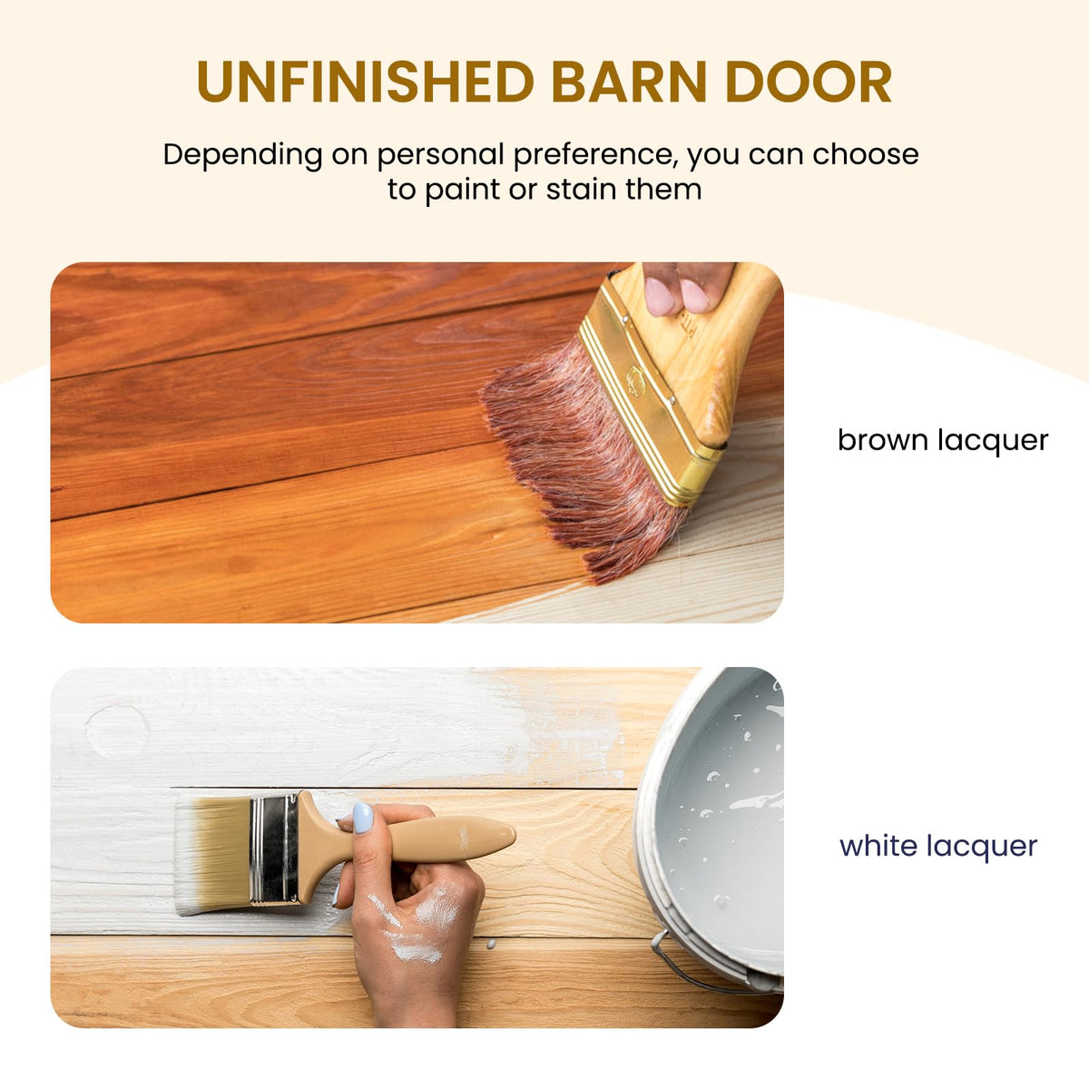 SMARTSTANDARD unfinished spruce wood detail emphasizing natural grain ready for staining