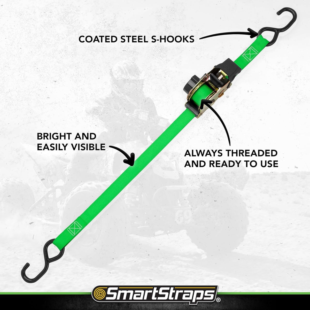 SMARTSTRAPS non-marring coated S-hooks prevent surface damage