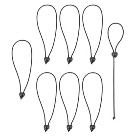 SmartStraps toggle-ball bungee in car trunk securing gear on the go.
