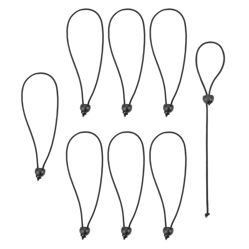 SmartStraps toggle-ball bungee in car trunk securing gear on the go.