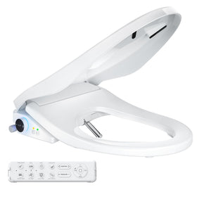 SmartWhale electric bidet seat with warm water for instant comfort.