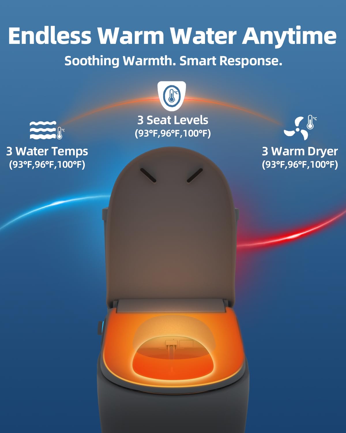 SmartWhale front and rear wash for refreshing cleansing.