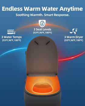SmartWhale front and rear wash for refreshing cleansing.