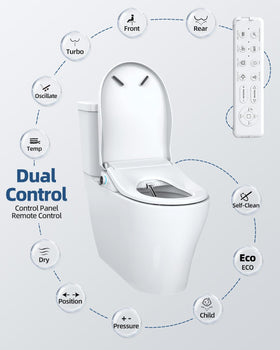 SmartWhale self-clean stainless nozzle ensures hygienic cleaning.