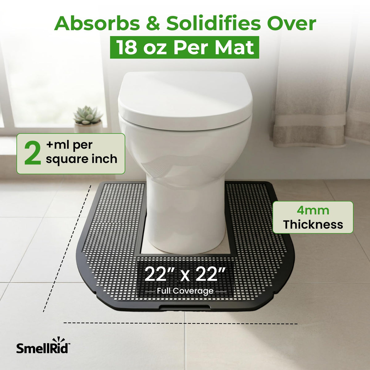 Six-pack mats offer extended protection for high-traffic bathrooms.