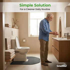 SMELLRID mats feature a waterproof backing to prevent leaks and protect floors.