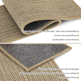 SMILOOL easy peel-and-stick stair treads install without damage